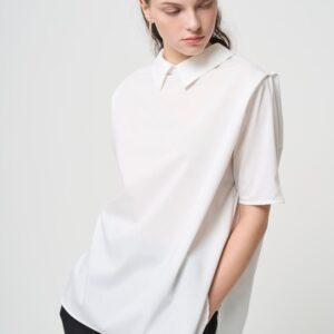 2way Collar Blouse - WHITE - seven dot (01)
