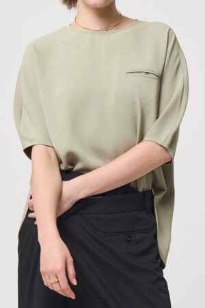 残りわずか Short Sleeves TOPS - SAGE - seven dot (01)