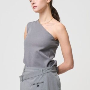 Minimal Shoulder Cutsew - GRAY - seven dot (01)