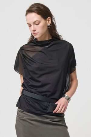 River Sheer Tops - BLACK - seven dot (01)