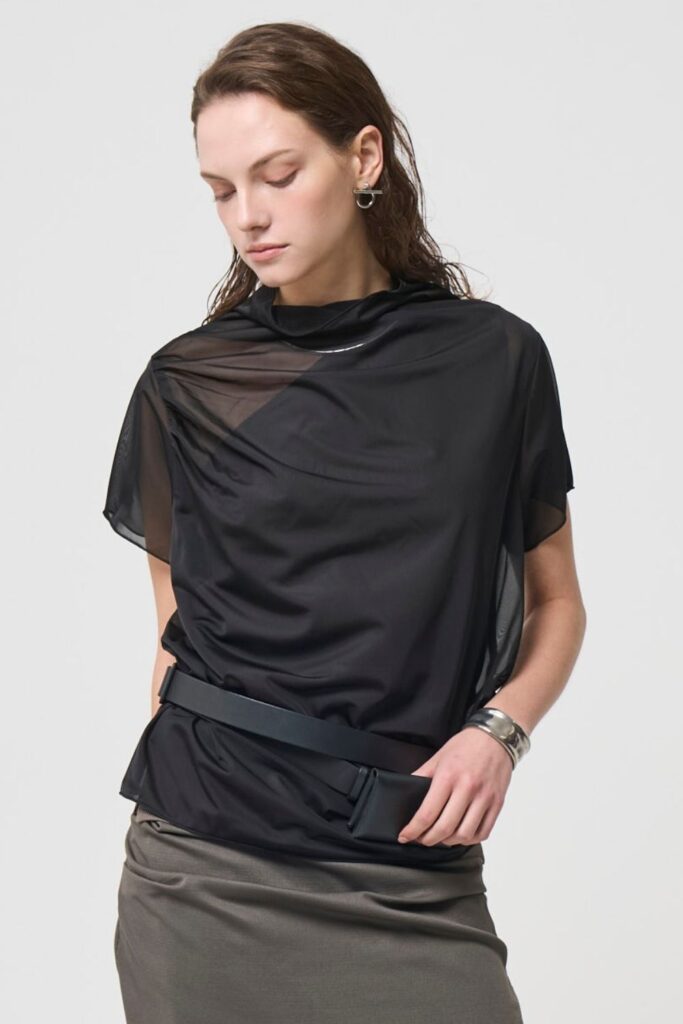 River Sheer Tops - BLACK - seven dot (01)