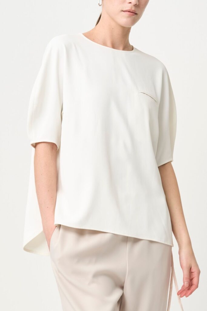 Short Sleeves TOPS - WHITE - seven dot (01)